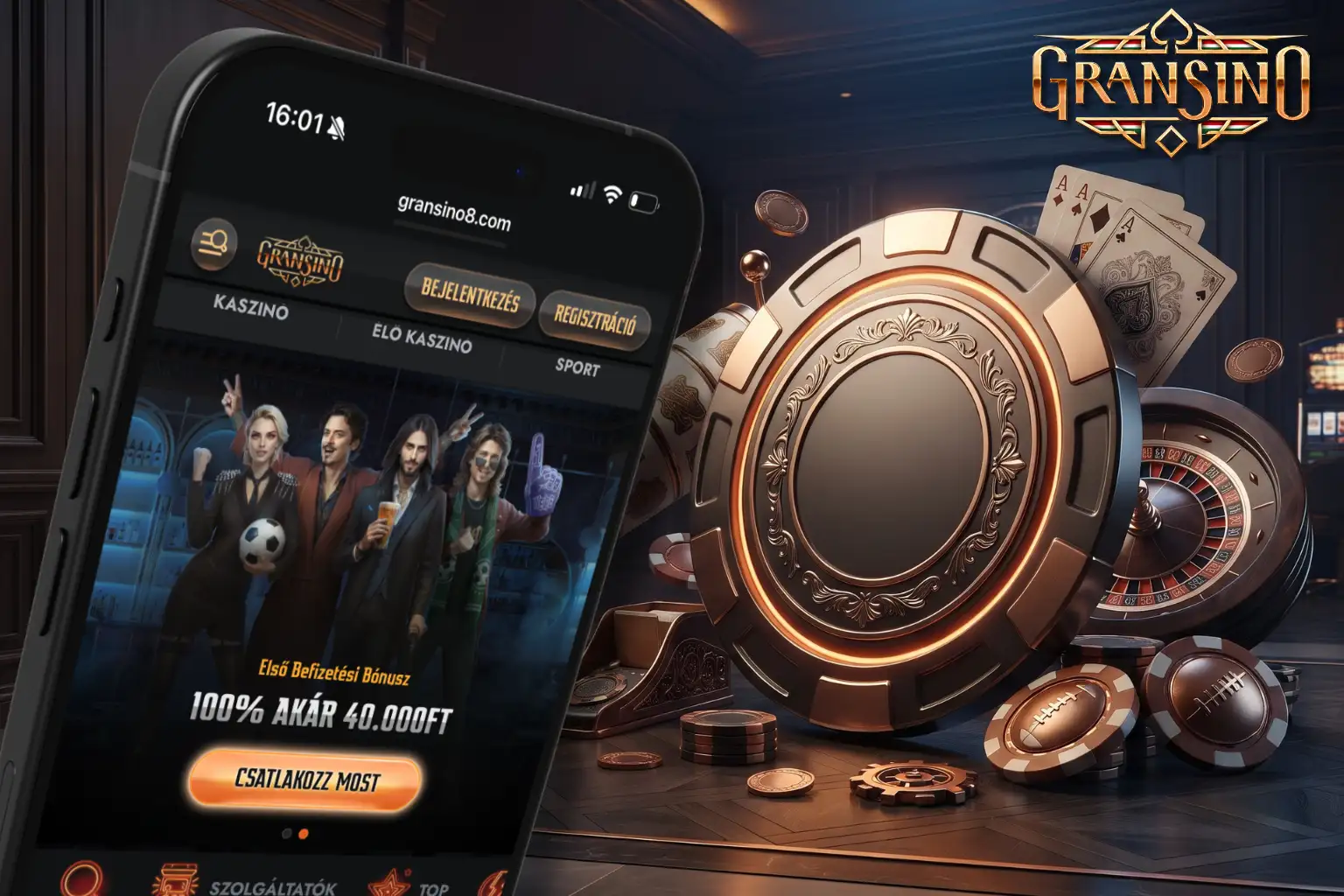 Gransino Casino App-Screenshot